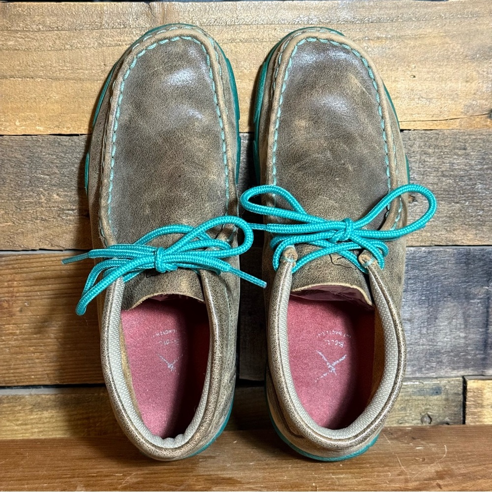 TWISTED X KID'S CHUKKA DRIVING MOCS Size 4 Youth BOYS/GIRLS Brown Style: YDM0017 - Picture 9 of 10